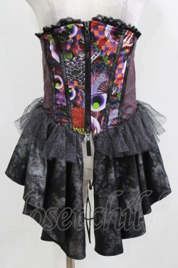 画像1: Qutie Frash / オーバーコルセット  黒 H-26-03-03-029-QU-ZA-KB-ZH