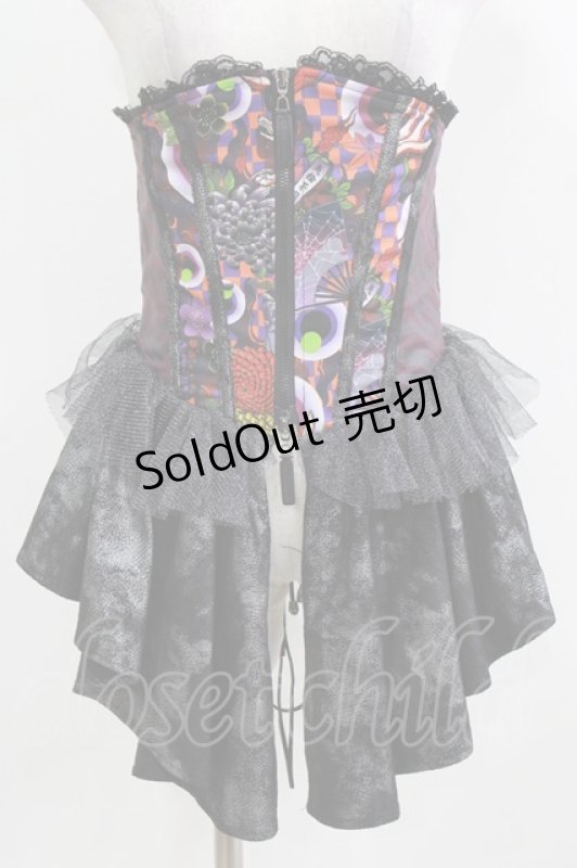 画像1: Qutie Frash / オーバーコルセット  黒 H-26-03-03-029-QU-ZA-KB-ZH (1)