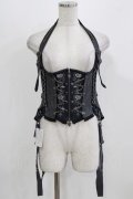 OZZ ANGELO / 薔薇刺繍コルセットビスチェ  グレー H-26-03-03-031-OO-TO-KB-ZH