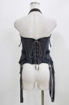 画像3: OZZ ANGELO / 薔薇刺繍コルセットビスチェ  グレー H-26-03-03-031-OO-TO-KB-ZH (3)
