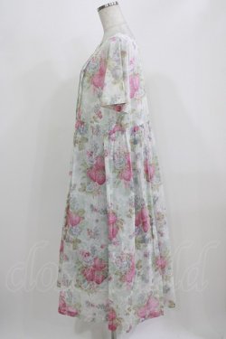 画像2: Jane Marple Dans Le Salon / Strawberry seasonタブリエドレス  オフホワイト×ピンク H-26-03-03-003-JM-OP-KB-ZH