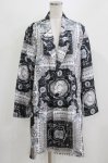 画像1: MILKBOY / プリントロングジャケット  白×黒 H-26-03-03-034-MB-JA-AK-ZH (1)
