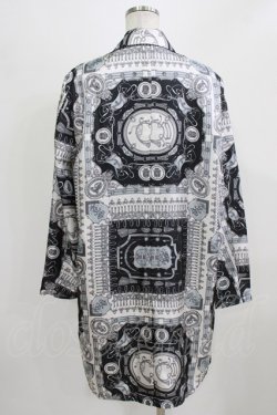 画像3: MILKBOY / プリントロングジャケット  白×黒 H-26-03-03-034-MB-JA-AK-ZH