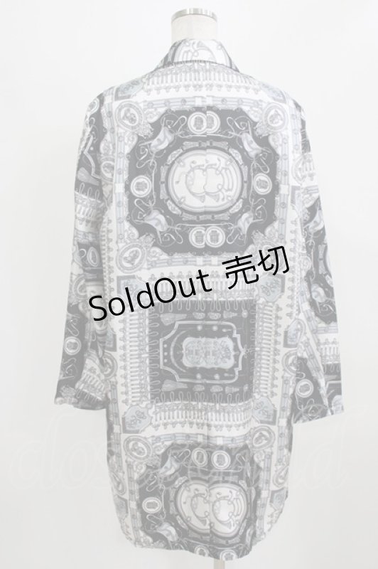画像3: MILKBOY / プリントロングジャケット  白×黒 H-26-03-03-034-MB-JA-AK-ZH (3)