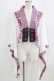 画像1: Qutie Frash / 着物ボレロ  白×ピンク H-26-03-03-036-QU-TO-KB-ZH (1)