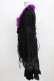 画像2: Qutie Frash / ファー付カーディガン  黒×紫 H-26-03-03-037-QU-TO-KB-ZH (2)