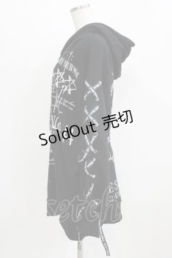 画像2: SEX POT ReVeNGe / プリントZIPパーカー F 黒 H-26-03-03-038-SP-TO-AK-ZH