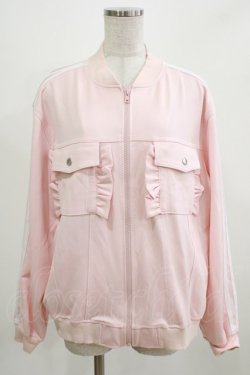 画像1: Candy Stripper / FRILL JERSEY BLOUSON  ピンク H-26-03-03-040-PU-JA-KB-ZH