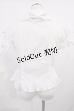 画像3: Angelic Pretty / ボーダーレースブラウス Free オフ H-26-03-03-1026-AP-BL-NS-ZH