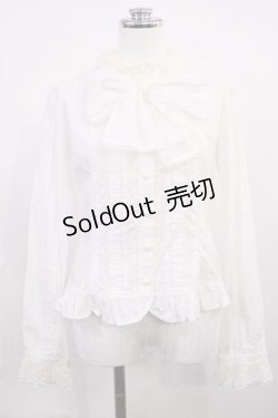 画像1: Angelic Pretty / ボウタイブラウス Free オフ H-26-03-03-1027-AP-BL-NS-ZH