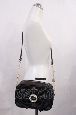 画像1: LIZ LISA / リボンビジューポシェット  ブラック H-26-03-03-1037-LO-SK-NS-ZH