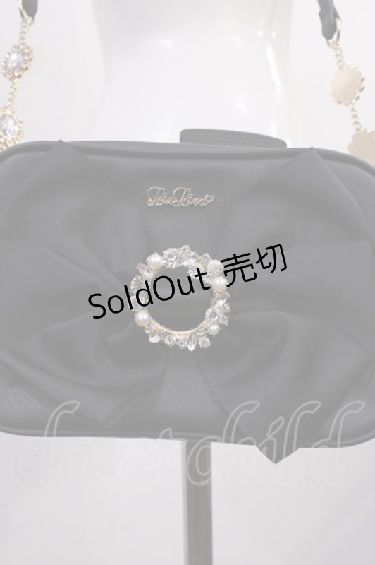 画像2: LIZ LISA / リボンビジューポシェット  ブラック H-26-03-03-1037-LO-SK-NS-ZH (2)