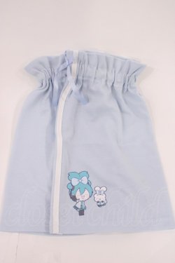 画像1: Avail / 初音ミク×シナモロール/レッグカバー  サックス H-26-03-03-1038-EL-ZA-NS-ZH