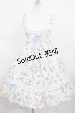 画像1: BABY,THE STARS SHINE BRIGHT / Blooming Snow White柄ボーン入りジャンパースカート Free ミント H-26-03-03-1007-BA-OP-NS-ZH