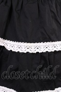 画像4: BABY,THE STARS SHINE BRIGHT / リボンミルキーシュガージャンパースカート Free ブラック/オフ白 H-26-03-03-1001-BA-OP-NS-ZH