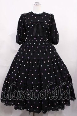 画像1: Angelic Pretty / Candy Petit Heartワンピース Free ブラック H-26-03-03-1009-AP-OP-NS-ZH