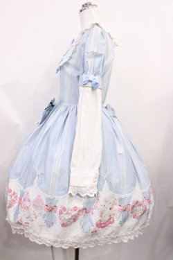画像2: BABY,THE STARS SHINE BRIGHT / 子猫とお菓子のお部屋柄ワンピース Free サックス H-26-03-03-1013-BA-OP-NS-ZH