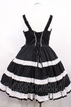 画像3: BABY,THE STARS SHINE BRIGHT / ミルフィーユジャンパースカート Free ブラック/オフ白 H-26-03-03-1002-BA-OP-NS-ZH