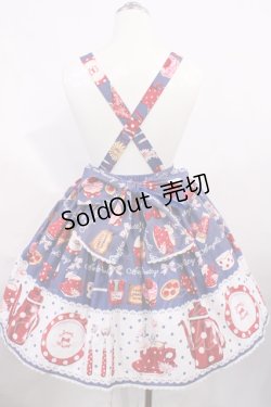 画像2: Angelic Pretty / French Cafeエプロン風スカート Free アオ H-26-03-03-1019-AP-SK-NS-ZH