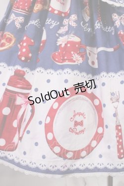 画像3: Angelic Pretty / French Cafeエプロン風スカート Free アオ H-26-03-03-1019-AP-SK-NS-ZH