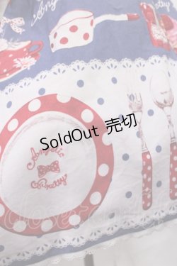画像4: Angelic Pretty / French Cafeエプロン風スカート Free アオ H-26-03-03-1019-AP-SK-NS-ZH
