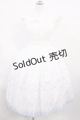 Innocent World / ピーターラビット  刺繍エプロン Free オフ/サックス H-26-03-03-1020-IW-OP-NS-ZH