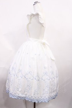 画像2: Innocent World / ピーターラビット  刺繍エプロン Free オフ/サックス H-26-03-03-1020-IW-OP-NS-ZH