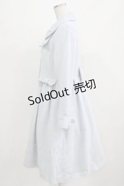 画像2: Emily Temple cute / リボンカラーロングコート  サックス H-26-03-03-001-ET-CO-KB-ZH