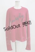 MILKBOY / RIBBED LOGO TEE  ディープピンク H-26-03-03-051-MB-TO-AK-ZH