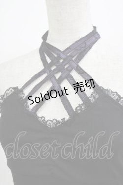 画像4: Qutie Frash / クロスキャミ  黒×紫 H-26-03-03-061-QU-TO-AK-ZH