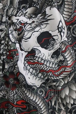 画像4: Qutie Frash / 和柄キャミ  黒 H-26-03-03-062-QU-TO-KB-ZH