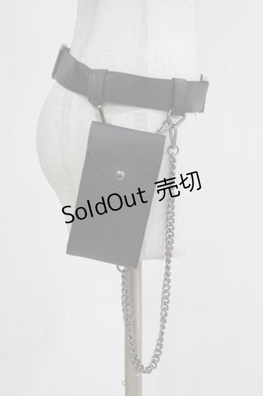 画像2: KILL STAR / Distortion Clouds Belt XL ブラック H-26-03-03-065-SL-ZA-KB-ZH (2)