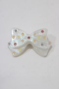 MILK / ドットリボンバレッタ  オフホワイト H-26-03-03-071-ML-AC-KB-ZH