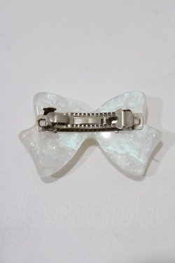 画像2: MILK / ドットリボンバレッタ  オフホワイト H-26-03-03-071-ML-AC-KB-ZH