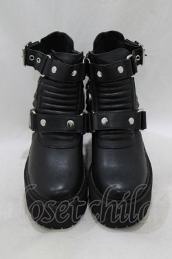 画像1: KILL STAR / Electra Cut-Out Heels UK3(約22~22.5cm) ブラック H-26-03-03-076-SL-SH-KB-ZH