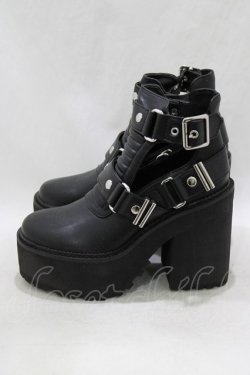 画像2: KILL STAR / Electra Cut-Out Heels UK3(約22~22.5cm) ブラック H-26-03-03-076-SL-SH-KB-ZH