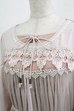 画像4: Rozen Kavalier / メッシュレイヤードワンピース  ピンクベージュ H-26-03-03-077-OO-OP-AK-ZH