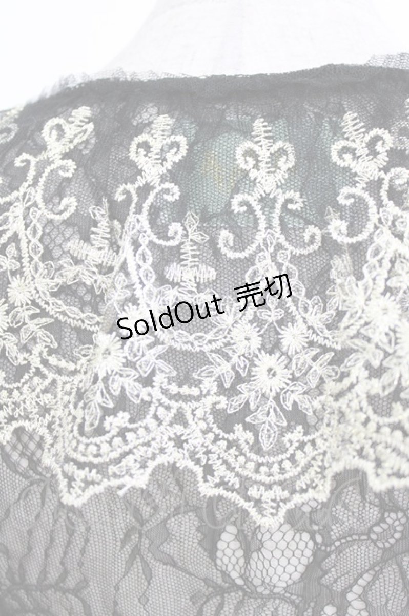 画像4: Vallee lys / Fishtail Lace Gilet  ブラック H-26-03-03-008-GO-TO-KB-ZH (4)