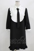 MILK / Frill Modish dress  ブラック H-26-03-03-009-ML-OP-AK-ZH