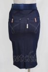 画像3: Rozen Kavalier / エンブレム刺繍タイトスカート  青 H-26-03-03-011-OO-SK-KB-ZH (3)