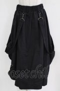 Deorart / サスベルト付ユニセックス・バルーンロングスカート M 黒 H-26-03-03-012-PU-SK-AK-ZH