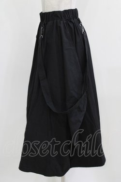 画像2: Deorart / サスベルト付ユニセックス・バルーンロングスカート M 黒 H-26-03-03-012-PU-SK-AK-ZH