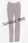 Rozen Kavalier / 刺繍ポケットパンツ  ワイン H-26-03-03-014-OO-PA-AK-ZH