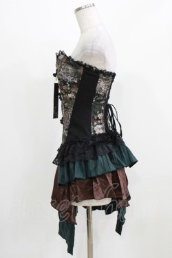 画像2: Qutie Frash / オーバーバストコルセット  ブラック H-26-03-03-018-QU-TO-KB-ZH