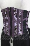 画像4: Qutie Frash / ロングオーバーコルセット  黒×紫 H-26-03-03-019-QU-ZA-KB-ZH (4)