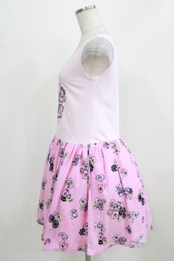 画像2: MILK / パンジーCATカットワンピース  ピンクベース H-26-03-03-002-ML-OP-KB-ZH