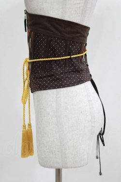 画像2: Qutie Frash / 矢絣コルセット  ブラウン H-26-03-03-021-QU-ZA-KB-ZH