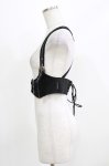 画像2: Ozz oneste / 薔薇刺繍ハーネス  黒 H-26-03-03-022-OO-TO-KB-ZH (2)
