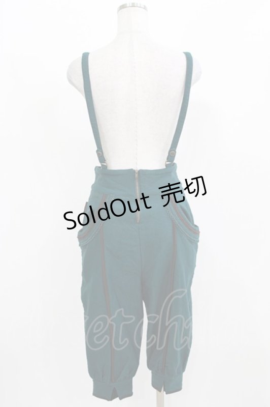 画像3: Ozz oneste / 鳳凰刺繍サロペット  グリーン H-26-03-04-1003-OO-PA-KB-ZH (3)