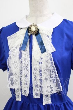 画像4: MARBLE / 丸襟パフスリーブワンピース M ブルー H-26-03-04-1028-GO-OP-KB-ZH